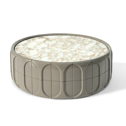 Mid-Century Modern Side Tables Elegant Delicate High End Marble Round Side Tables Manufactory