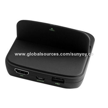 HDMI Docking Station for Samsung Galaxy Note 2/S4, With 3.5mm Audio Port