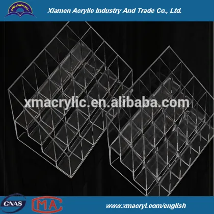 Cosmetic Display Box Makeup Brush and Lipstick Holder