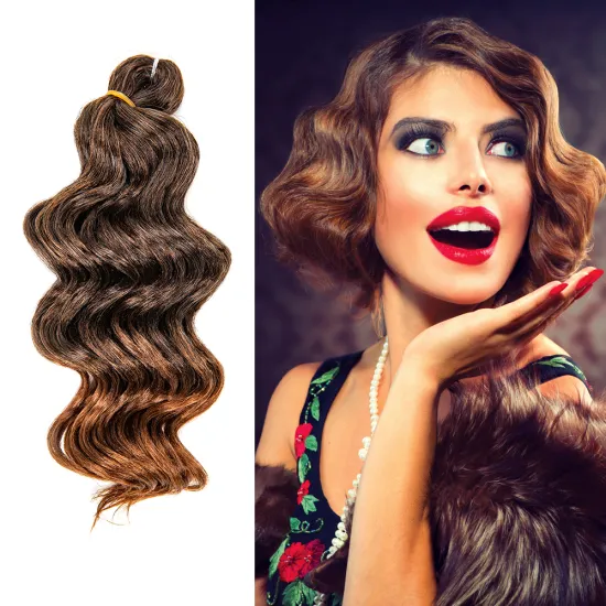 Drop Shipping Water Weave Crochet Braid Hair Ocean Wave Synthetic Hair Extension
