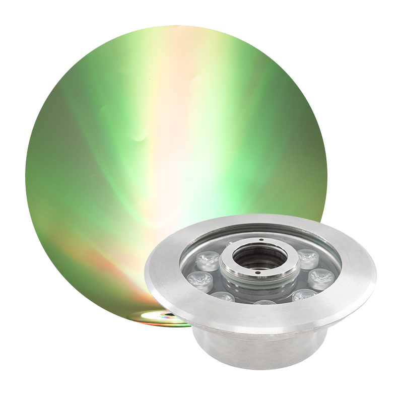 Meríthető víz alatti foltok RGB LED szökőkút fúvóka fénye