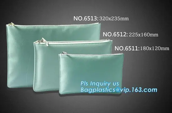 PU stationery bag Pencil bag, stationery bag for pen pouch, portable fashion office stationery