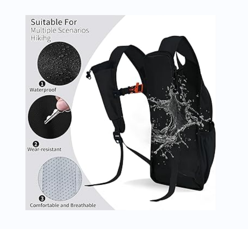 Fushia Lightweight Packable Backpack Hiking Daypack
