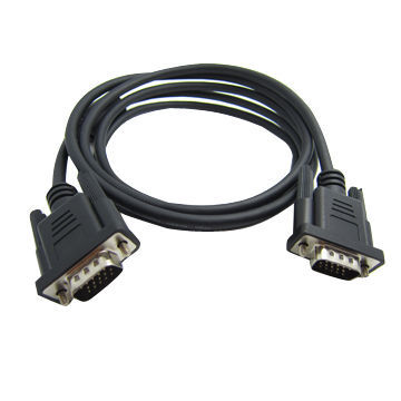 24K Gold-plated High-speed VGA to DVI Cable, Provides Maximum Noise Rejection