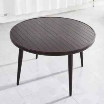 New Outdoor Furniture Garden Aluminum Slats Garden Dining Table