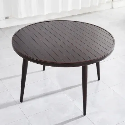 New Outdoor Furniture Garden Aluminum Slats Garden Dining Table