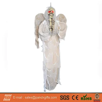 71Inch Halloween Hanging LED Ghost Skeleton Decoration