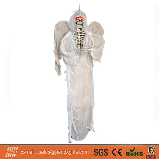 71Inch Halloween Hanging LED Ghost Skeleton Decoration