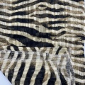 Tiger Stripe Pattern Polyester Lurex Blend Cloth