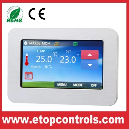 full color touchscreen thermostat