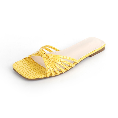 Thin Strap Bow Flat Sandals