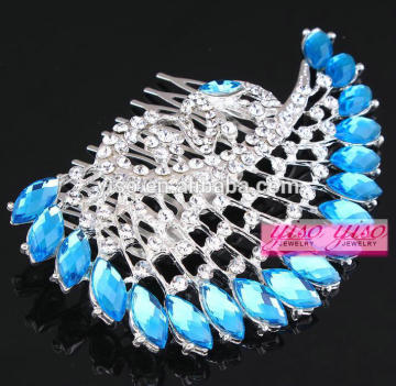 colored popular wedding anniversary bridal hair combs