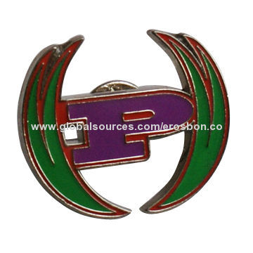 Metal Pin Enamel Badge, Customized 2D/3D Designs and Fittings Accepted, Available in Various Designs