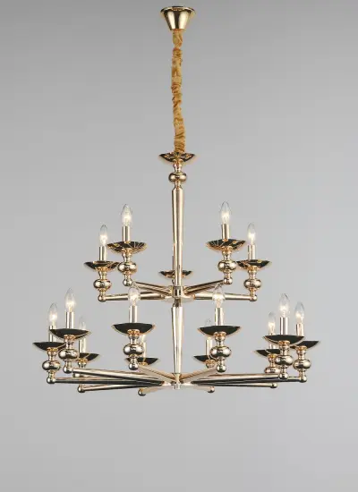 Modern Living Room Minimalist Golden Iron Chandelier