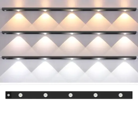 New Cat Eye Design Ultra-Thin 12V Wireless Motion Sensor LED Undercabinet Lighting