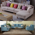 Reversible Fabric Pillow Sectional Sofa Chaise