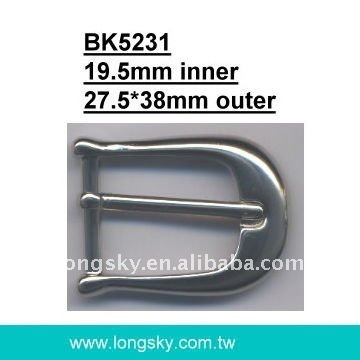 Zinc belt buckle with prong (#BK5231/19.5mm inner)