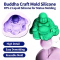 HY-E625 Addition Curing Platinum Cure Silicone Rubber 25 Shore A for Resin Crafts Cultured Stone and Soap Mold Making