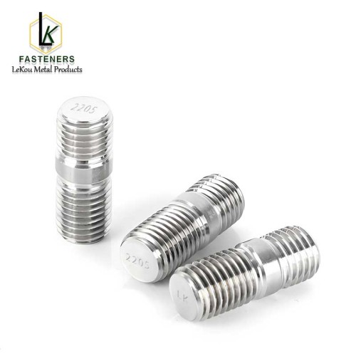 Шпількі з падвойнай разьбой з нержавеючай сталі DIN835
