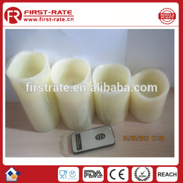 Flameless Led Candle With Blow ON/OFF,Operated by 3*AAA Battery(not include)