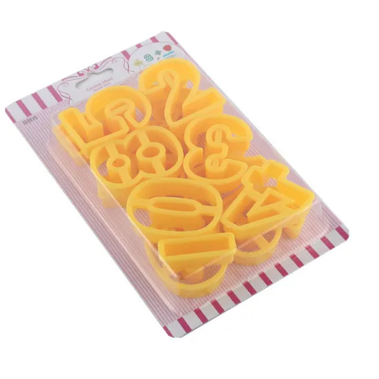 OEM DIY 3D Arabic Numerals Cake Molds for Fondant and Cookies