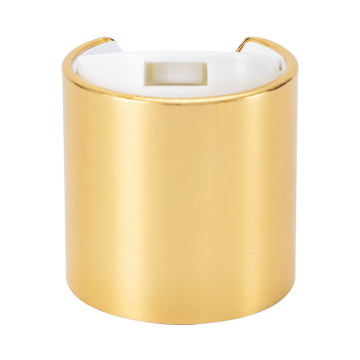 Press Aluminum Top Bottle Plastic Disc Cap