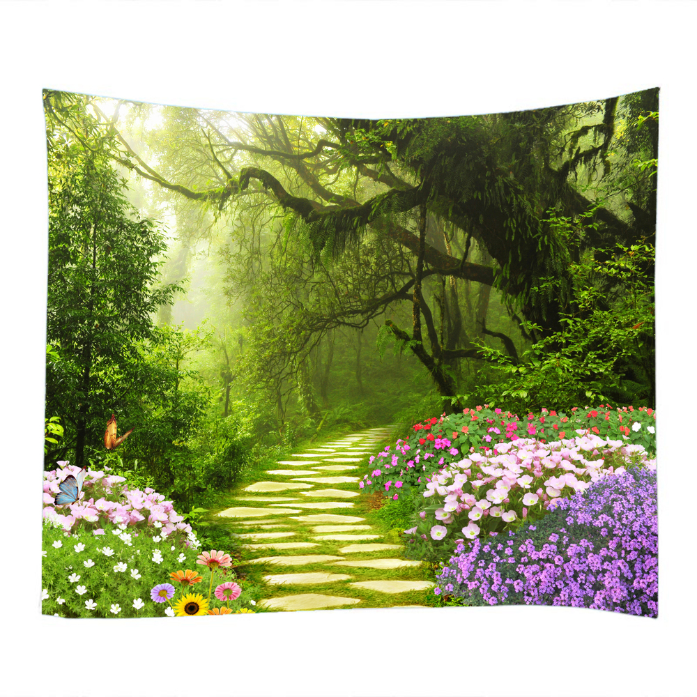 3D Green shade dustproof tapestry18 (5)