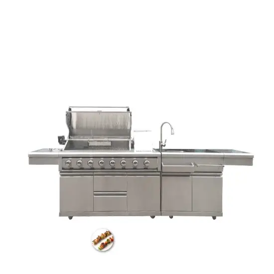 European Style Gas Bbqs Stainless Steel Outdoor Diy Kitchen Cabinets