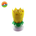 Fantastisk Flower Lotus Lights Musical Birthday Candle Cake