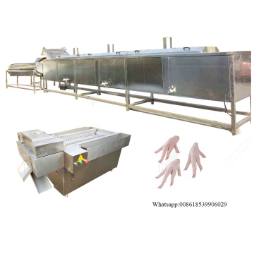 Chicken Paws Blanching and Cleaning Machine for Skin Removal