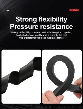 Nitrile FKM EPDM Solid Round Squar Rubber Strip