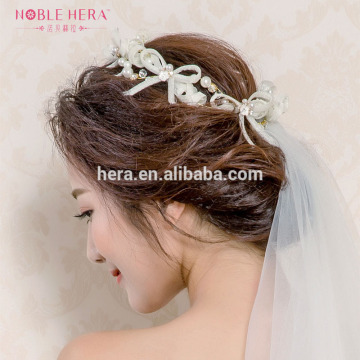 Veil Art Craft Hair Accessories Princess Crown Headband Flower Garland to Brides 737HC