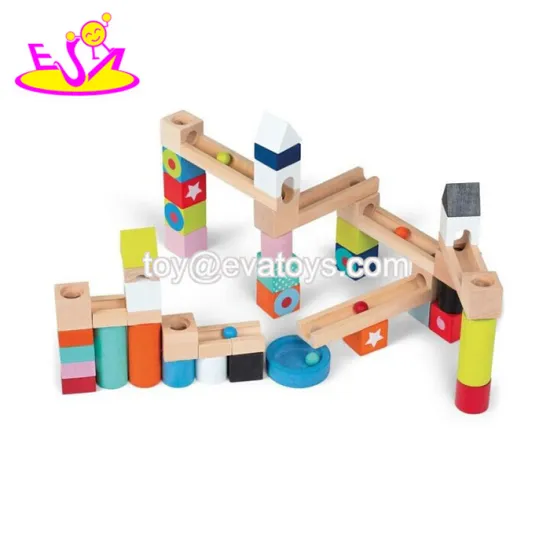 children ball toy wooden marble runs W04E040