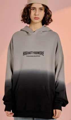 Cotton Gradual Change Crewneck Sweatshirt