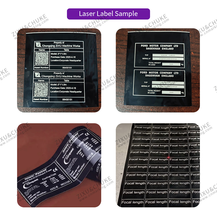 Closed laser label making machine