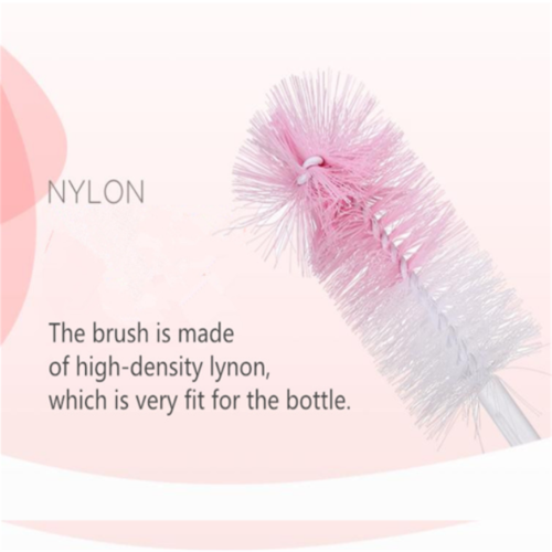 Bouteille de nettoyage en nylon et ensemble de brosse à mamelon