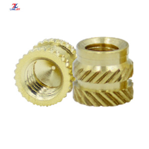 M4 compressed knurled brass insert nut