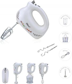 Multifunction FOOD Hand Mixer 3 in 1 chopper whisk cup