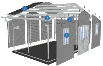 Wholesale WPC Metal Storage Sheds for Backyard Tools and Equipment