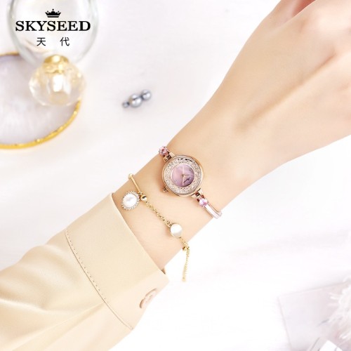 SKYSEED Trendy diamond watch waterproof lady watch