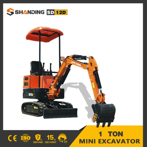 Small Excavator for Garden 1 ton small excavator used to repair sewers Supplier