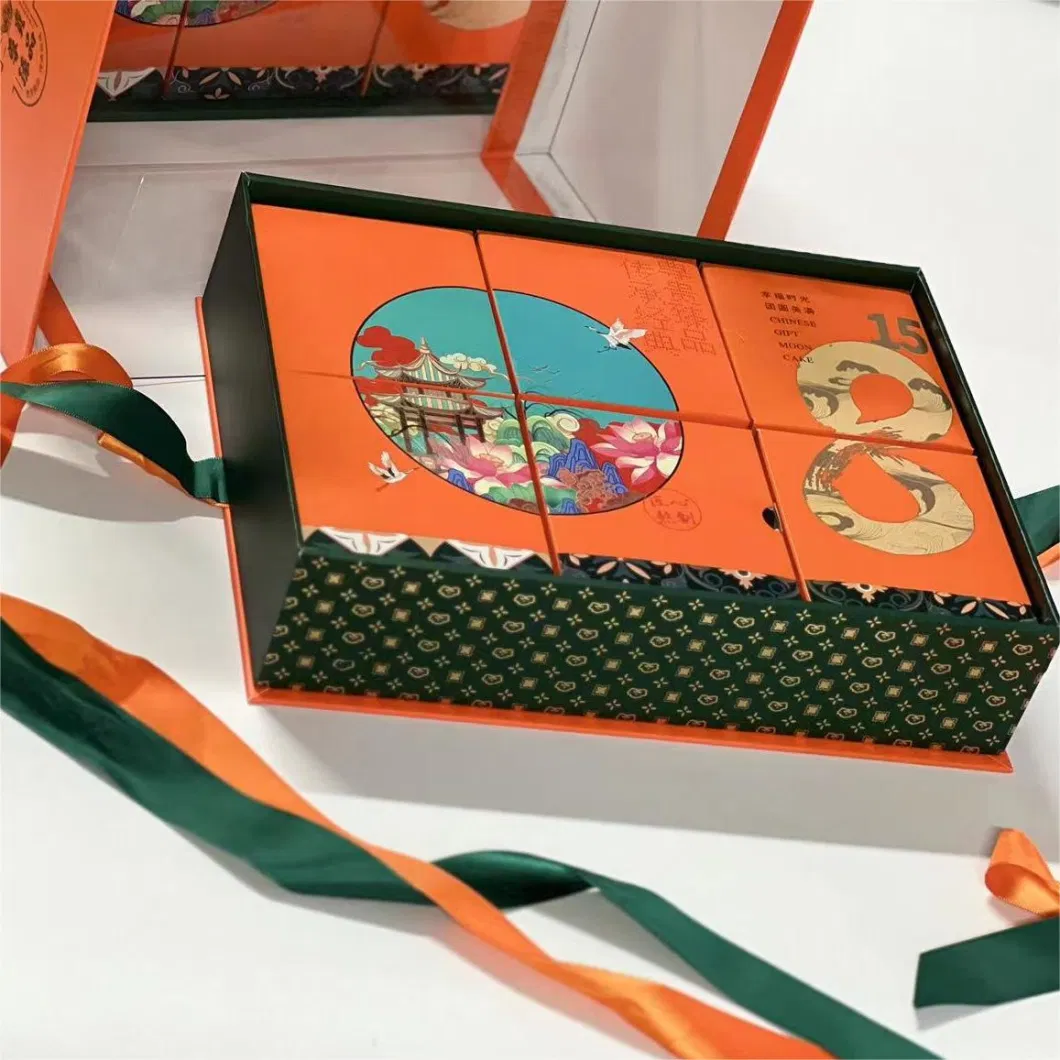 مربع هدايا هدايا أكريليك محمولة عالية الجودة Mooncake Box Mid-Autumn Box