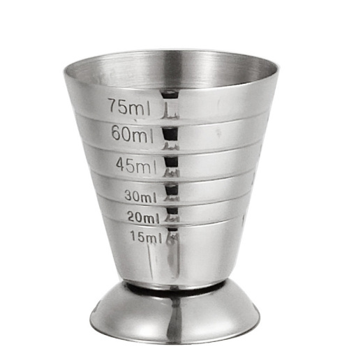 Mesures du bar de 2,5 oz à double tasse de mesure du vin Jigger