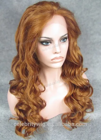 Wholesale blonde lady Long wavy Colorful Synthetic lace Wigs Drag Queens