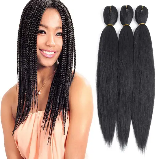 Factory hot selling 2021 MYZYR Ombre Pre Stretched Braiding Hair Extensions Jumbo Braids Hair Xpressions Yaki Texture Bulk