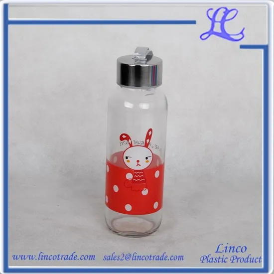 Explosion-proof Vehicle Glass Water Bottle/Portable Leakproof Water Bottles