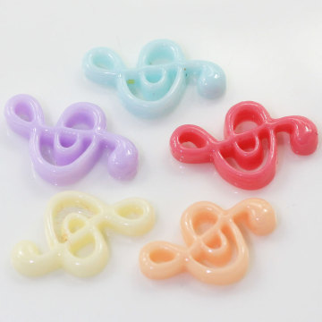 Cute Musical Note Colorful Mini Flatback Resin Charms Handmade Crafts Decoration Cabochon Kids Room Ornaments Accessory