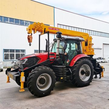 Tractor with Crane Truck and Auger Drill Piling Machine for Electricity Construction