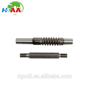 precision stainless steel tiller worm drive gear shaft