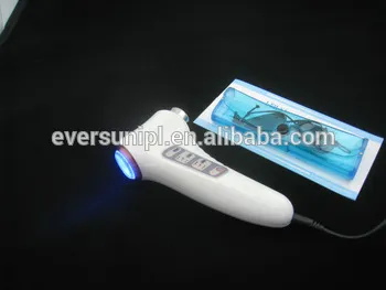 Three color facial massager skin care beauty equipment // two head skin care machine